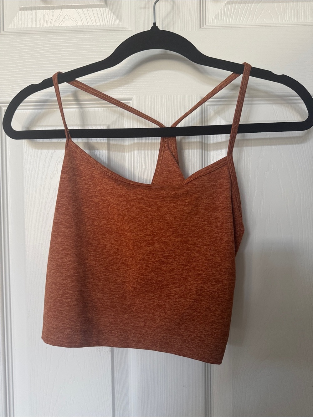 aerie Rust Orange Strappy Crop Camisole